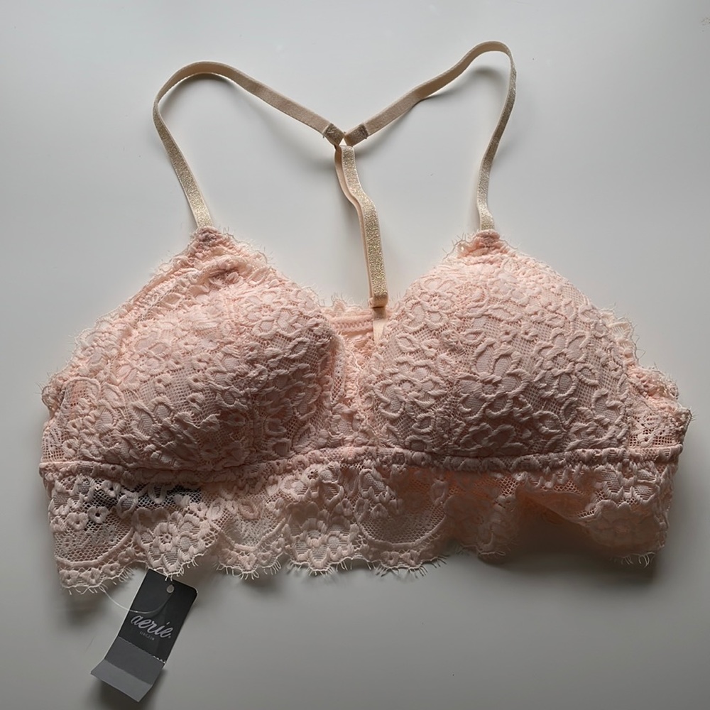 Pink padded bralette